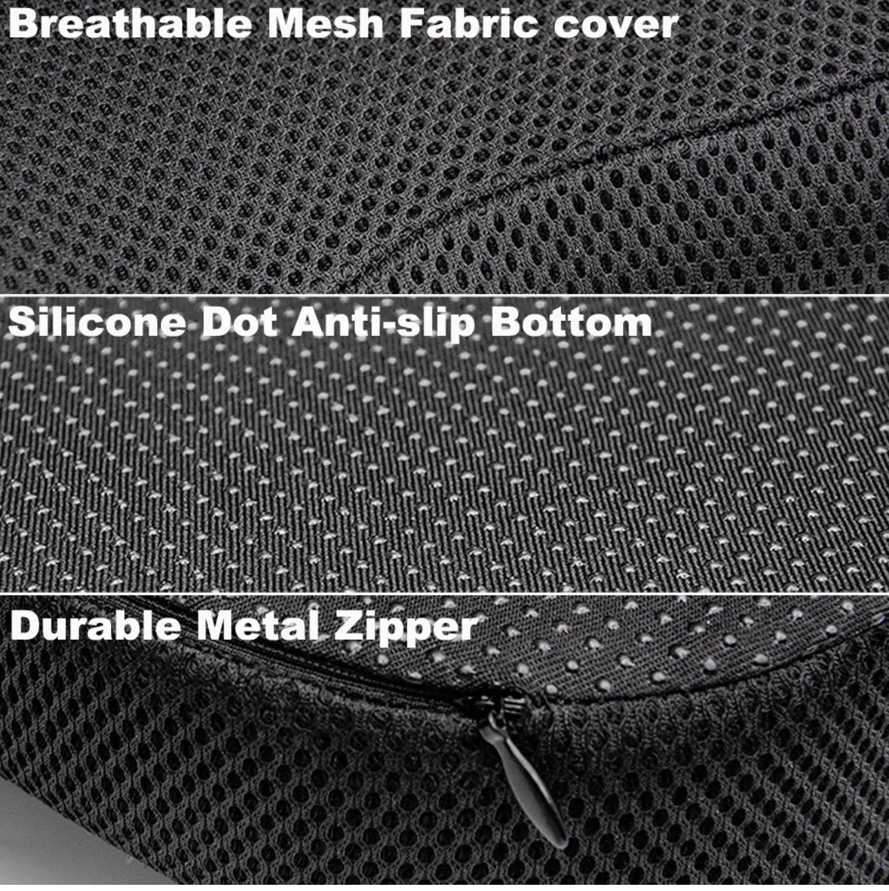 Wheelchair Cushion
- Memory Foam Non Slip Attachable