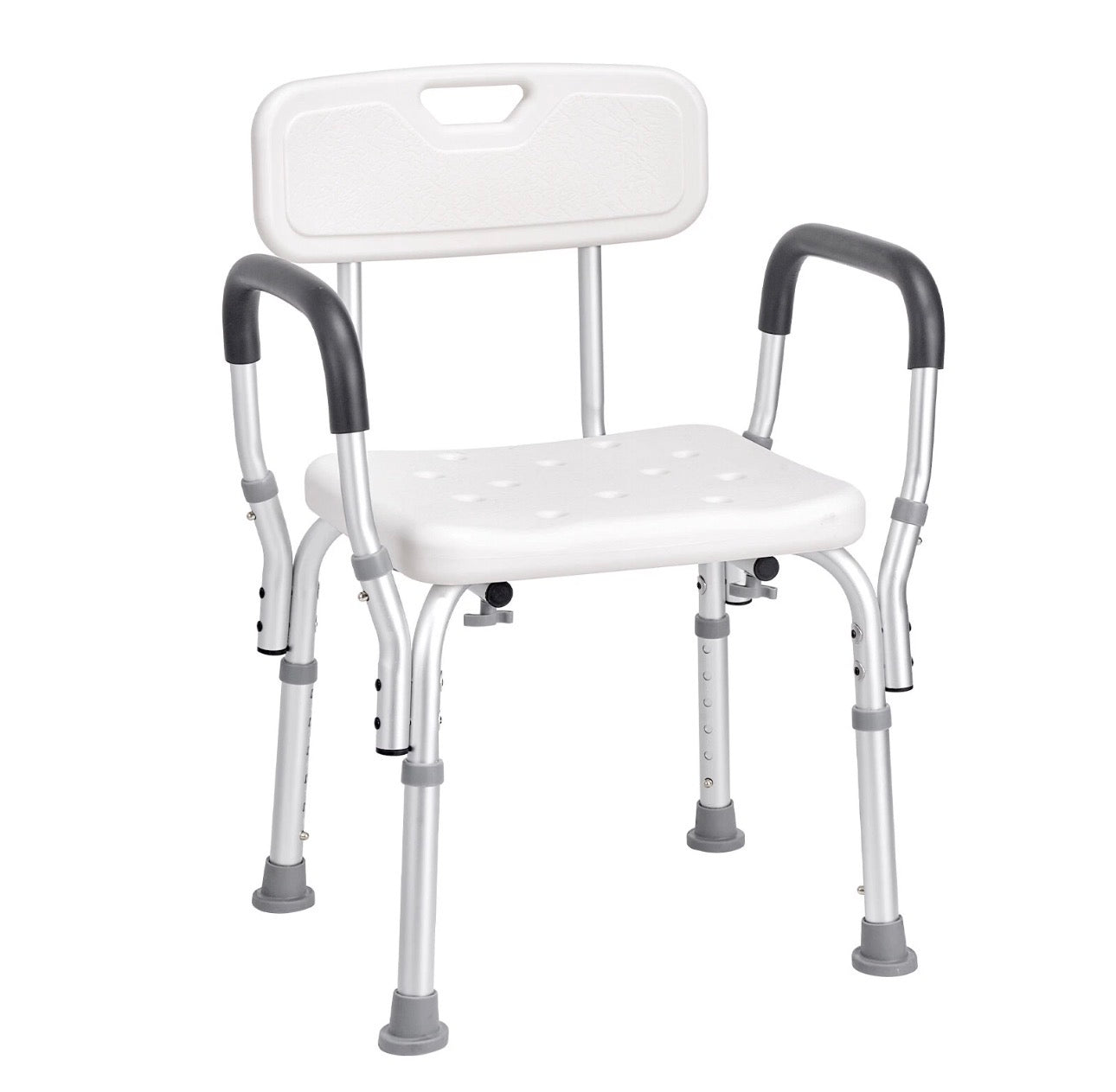 Adjustable Shower Chair Bath Seat With Back Rest