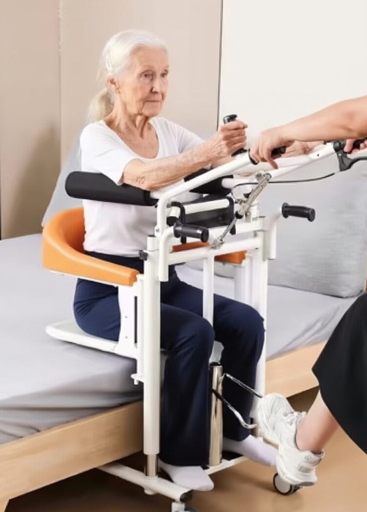 Hydraulic Patient Lift Transfer Chair Pro with Underarm Assist