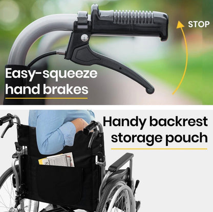 ComfortWide™ Extra Wide Self-Propelled Wheelchair | 56cm Seat | 150kg Capacity