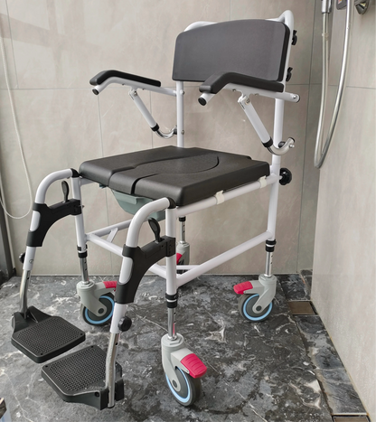 VersaCare Adjustable Commode Wheelchair