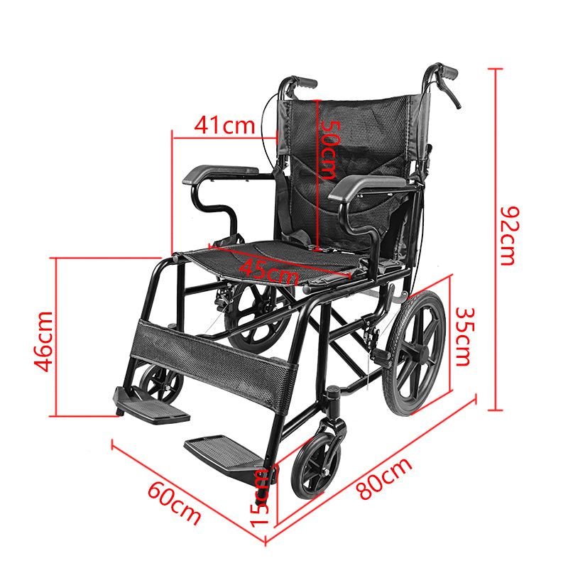 EasyFold - Portable Push Folding Wheelchair