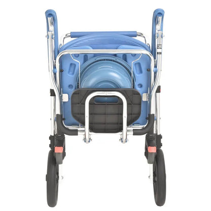 AquaFlex Deluxe: Folding Commode & Shower Wheelchair