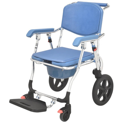 AquaFlex Deluxe: Folding Commode & Shower Wheelchair