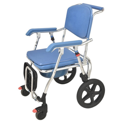 AquaFlex Deluxe: Folding Commode & Shower Wheelchair