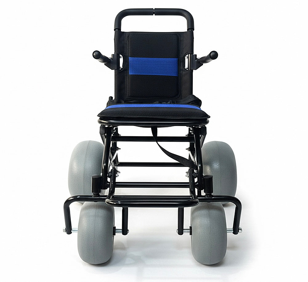 SandMate™ Foldable Beach Wheelchair with Balloon Sand Wheels