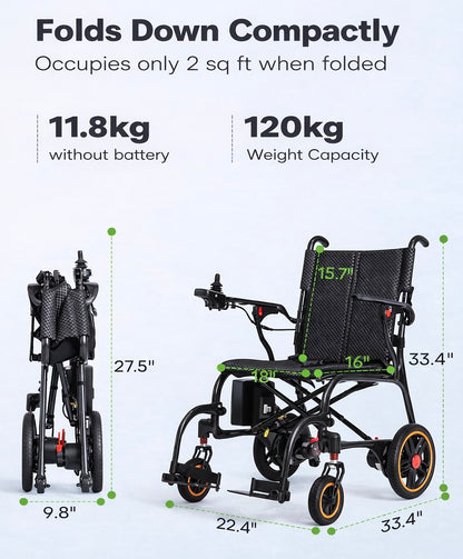 CarbonLite 11.8kg Electric Wheelchair