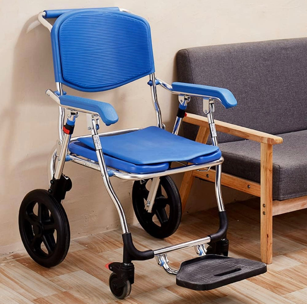 Commode Mobility Patient Transfer Commode Wheelchair 4 in 1 for Hospitals, Aged Care ...