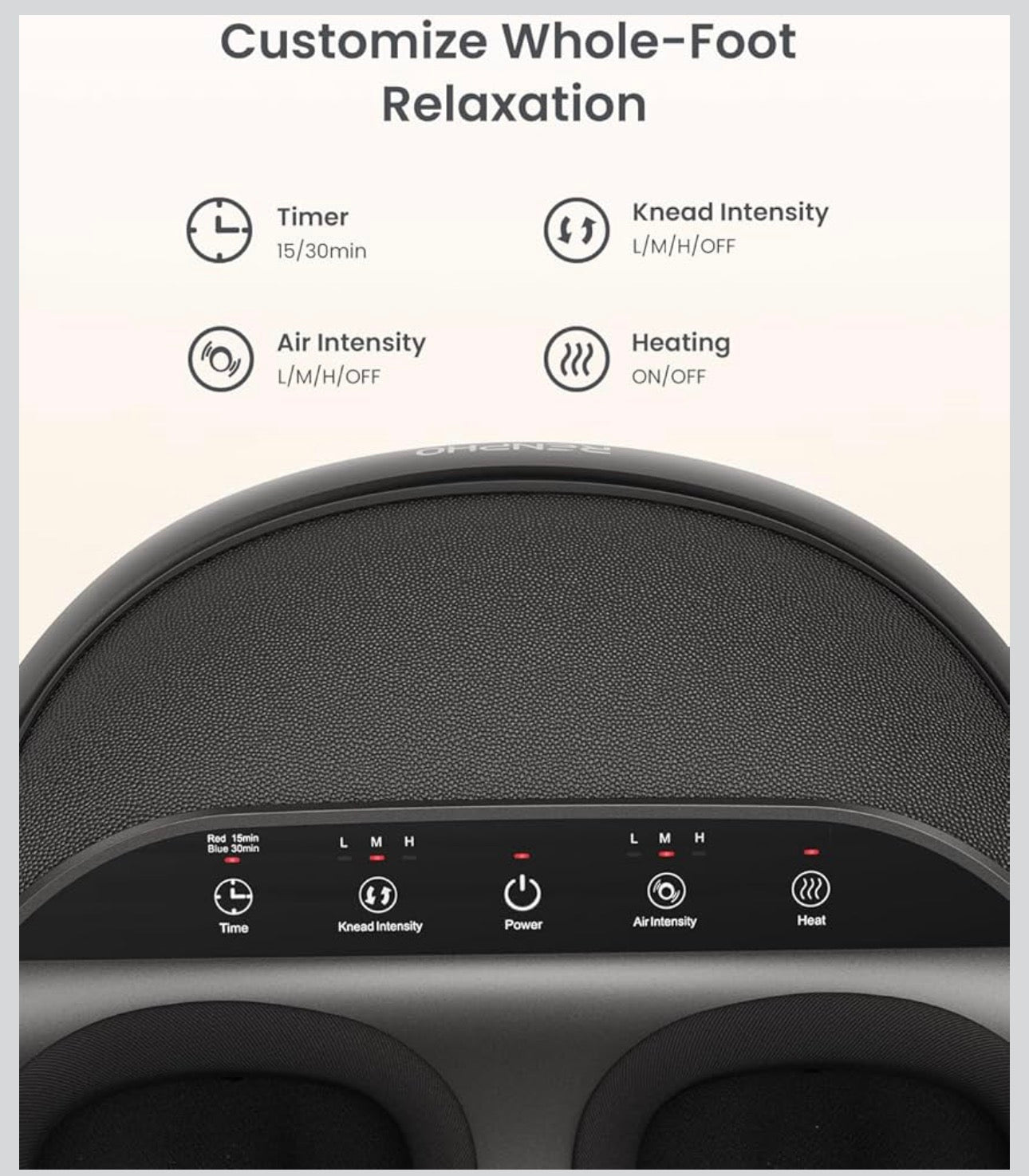 Professional Shiatsu Foot Massager With Heating