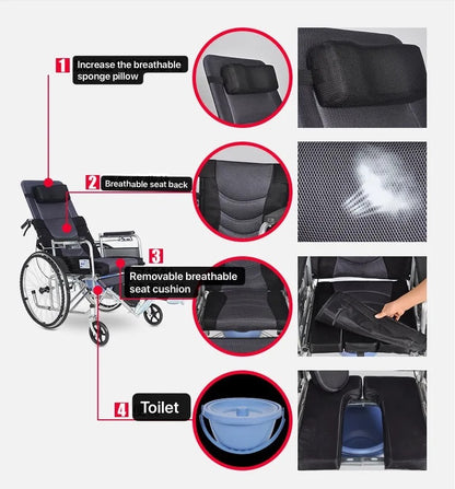 Commode Reclining CareCompanion