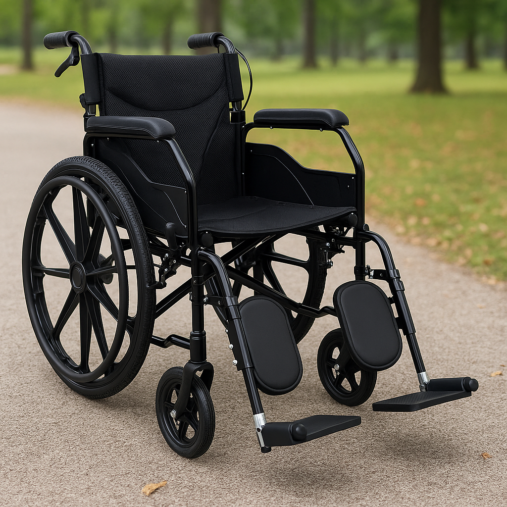 Self Rolling Portable Folding Light Wheelchair