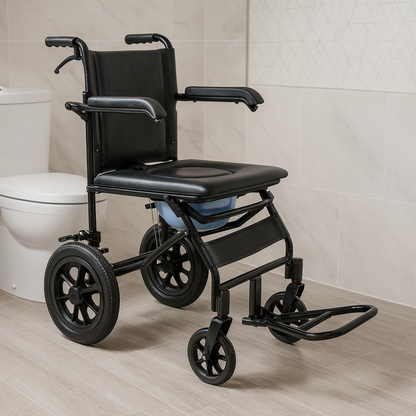 CareCompanion Lite - Folding Commode Wheelchair