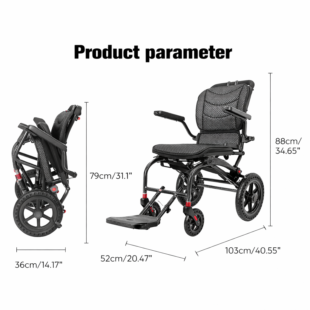 PostureLite – Lightweight Folding Manual Wheelchair