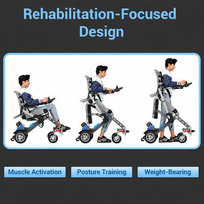 ElevateX Standing Electric Wheelchair for Rehabilitation Training