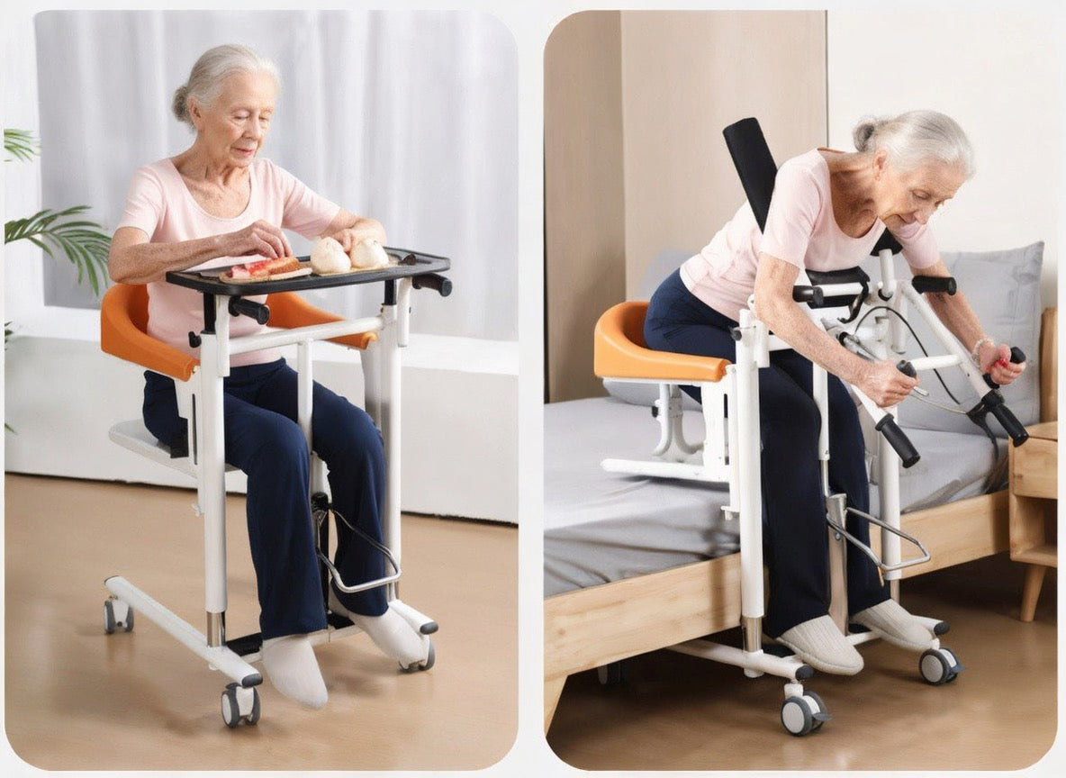 Hydraulic Patient Lift Transfer Chair Pro with Underarm Assist