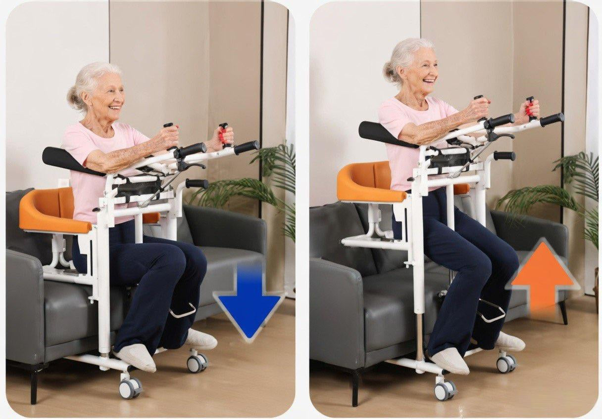Hydraulic Patient Lift Transfer Chair Pro with Underarm Assist