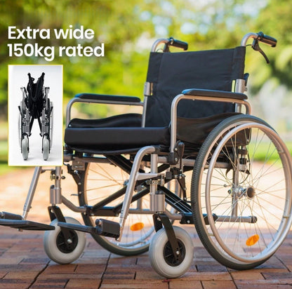 ComfortWide™ Extra Wide Self-Propelled Wheelchair | 56cm Seat | 150kg Capacity