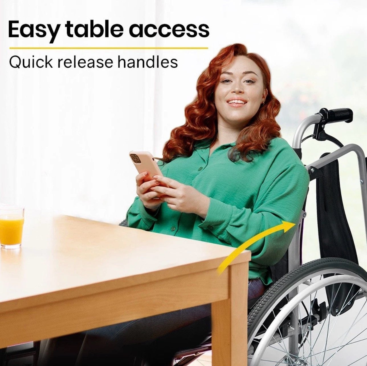 ComfortWide™ Extra Wide Self-Propelled Wheelchair | 56cm Seat | 150kg Capacity