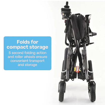 CarbonGlide X™ 13.9kg Ultra-Lightweight Carbon Fibre Electric Wheelchair