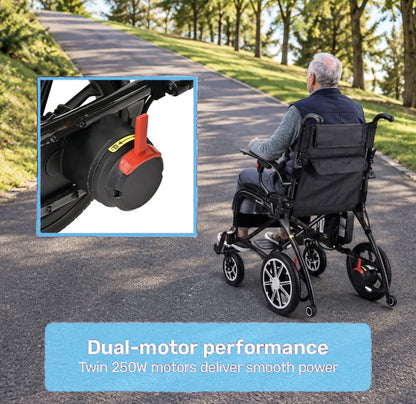 CarbonGlide X™ 13.9kg Ultra-Lightweight Carbon Fibre Electric Wheelchair