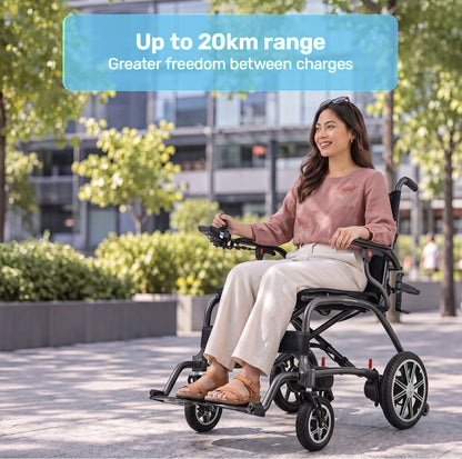 CarbonGlide X™ 13.9kg Ultra-Lightweight Carbon Fibre Electric Wheelchair