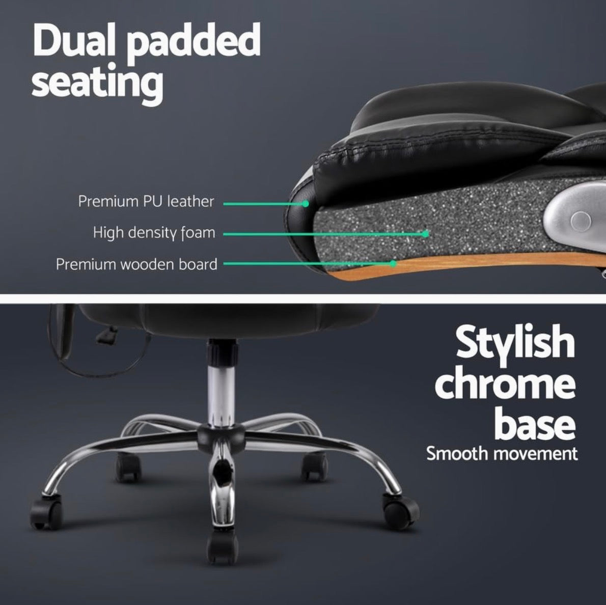 Heat and Rub Executive Office Massage Chair.