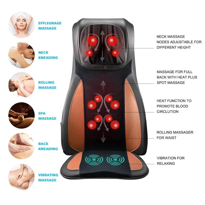 Shiatsu Neck & Back Seat Massage Chair