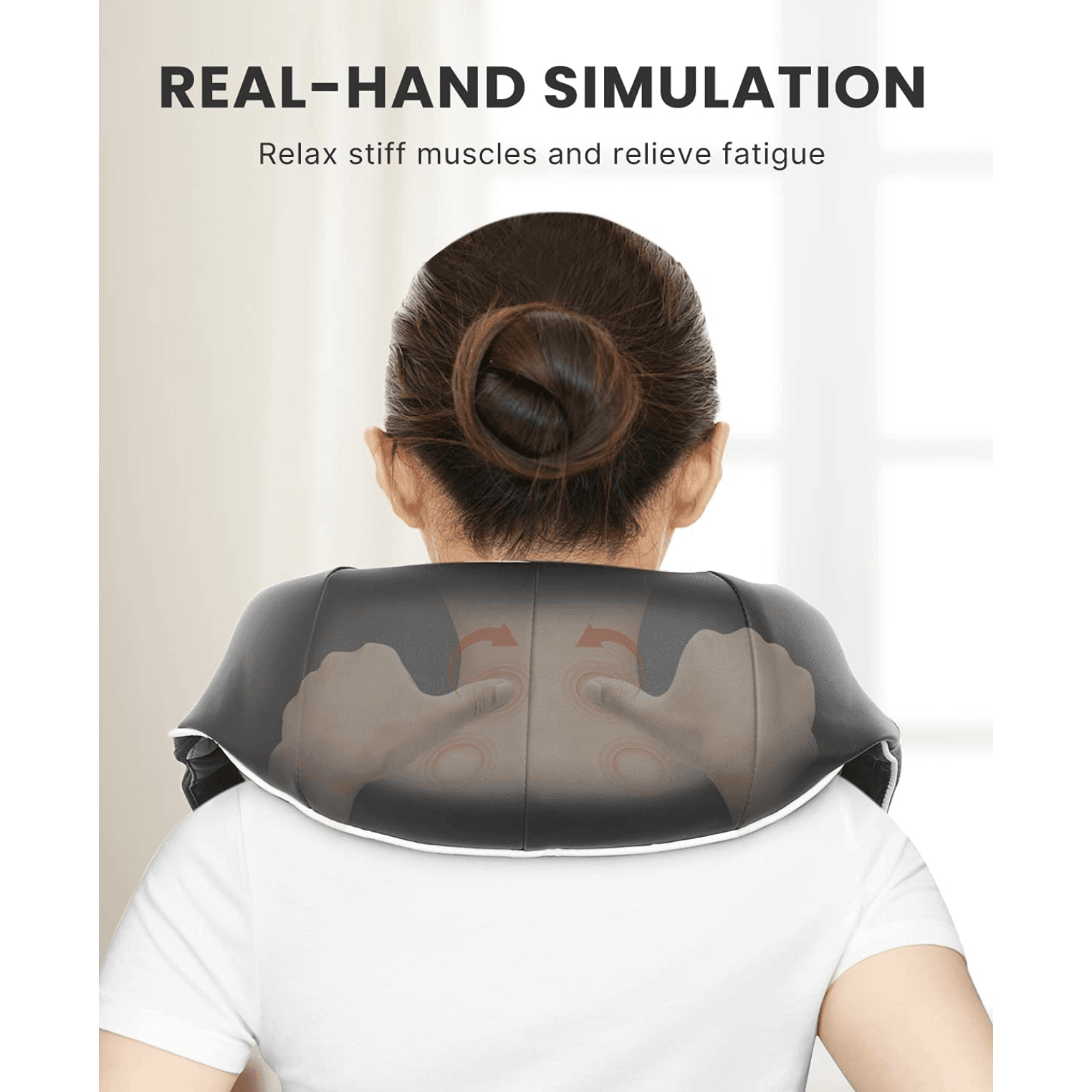 Shiatsu Neck and Shoulder Back Massager with Heat - Pain Free Me