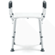 Adjustable shower chair bath seat with armrests for bathing safety