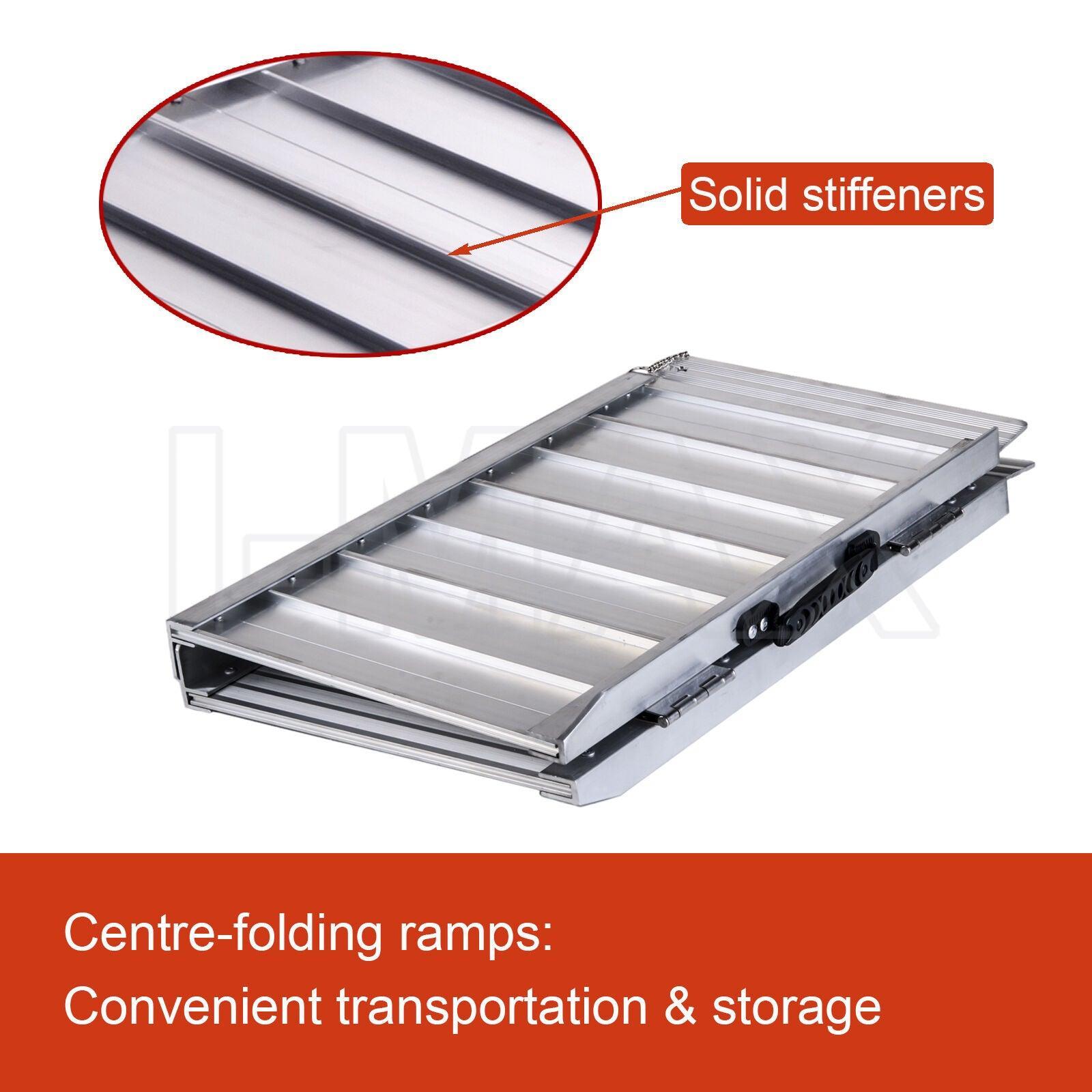 Multi Size Aluminium Ramp Folding Loading Access Portable Wheelchair ...