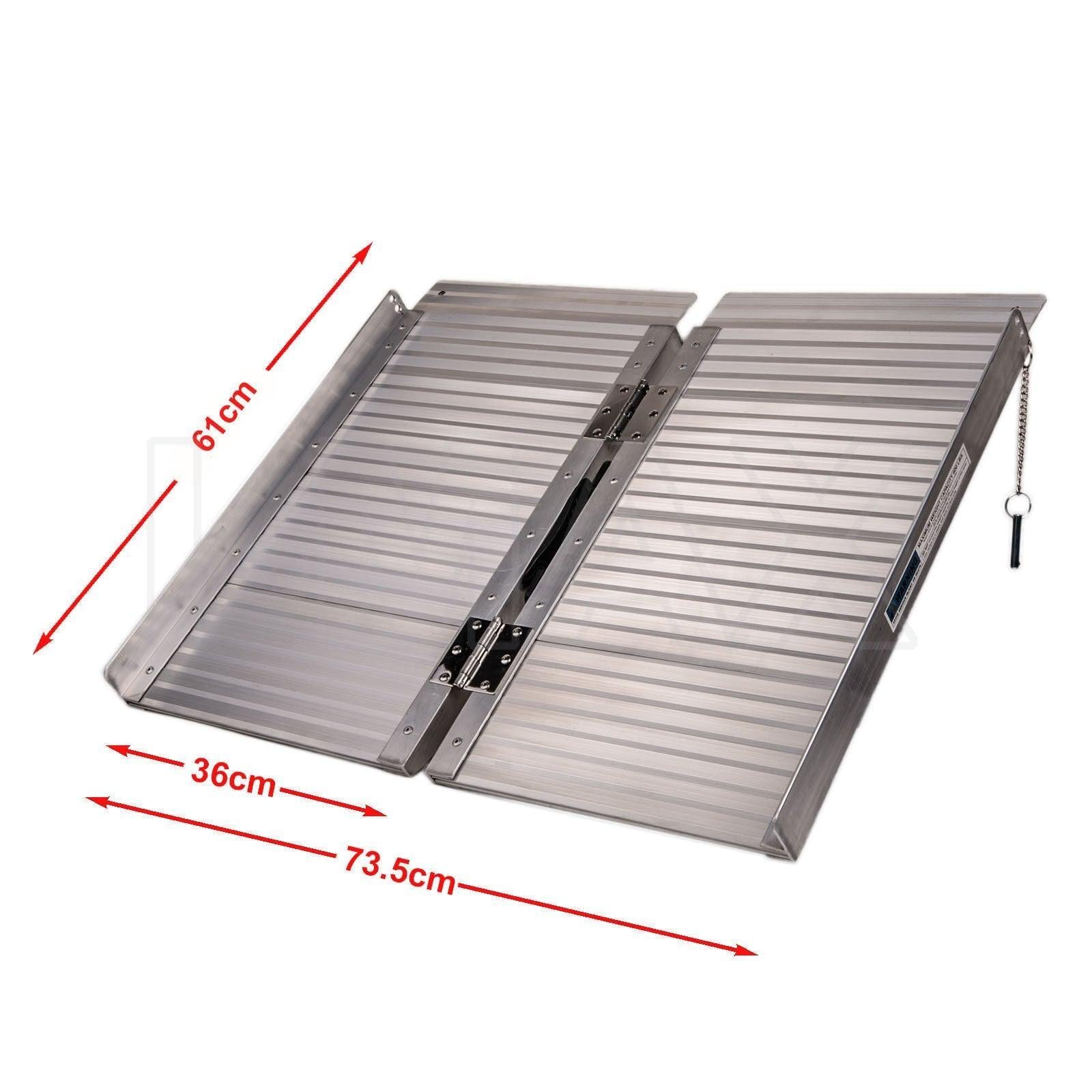 Multi Size Aluminium Ramp Folding Loading Access Portable Wheelchair ...