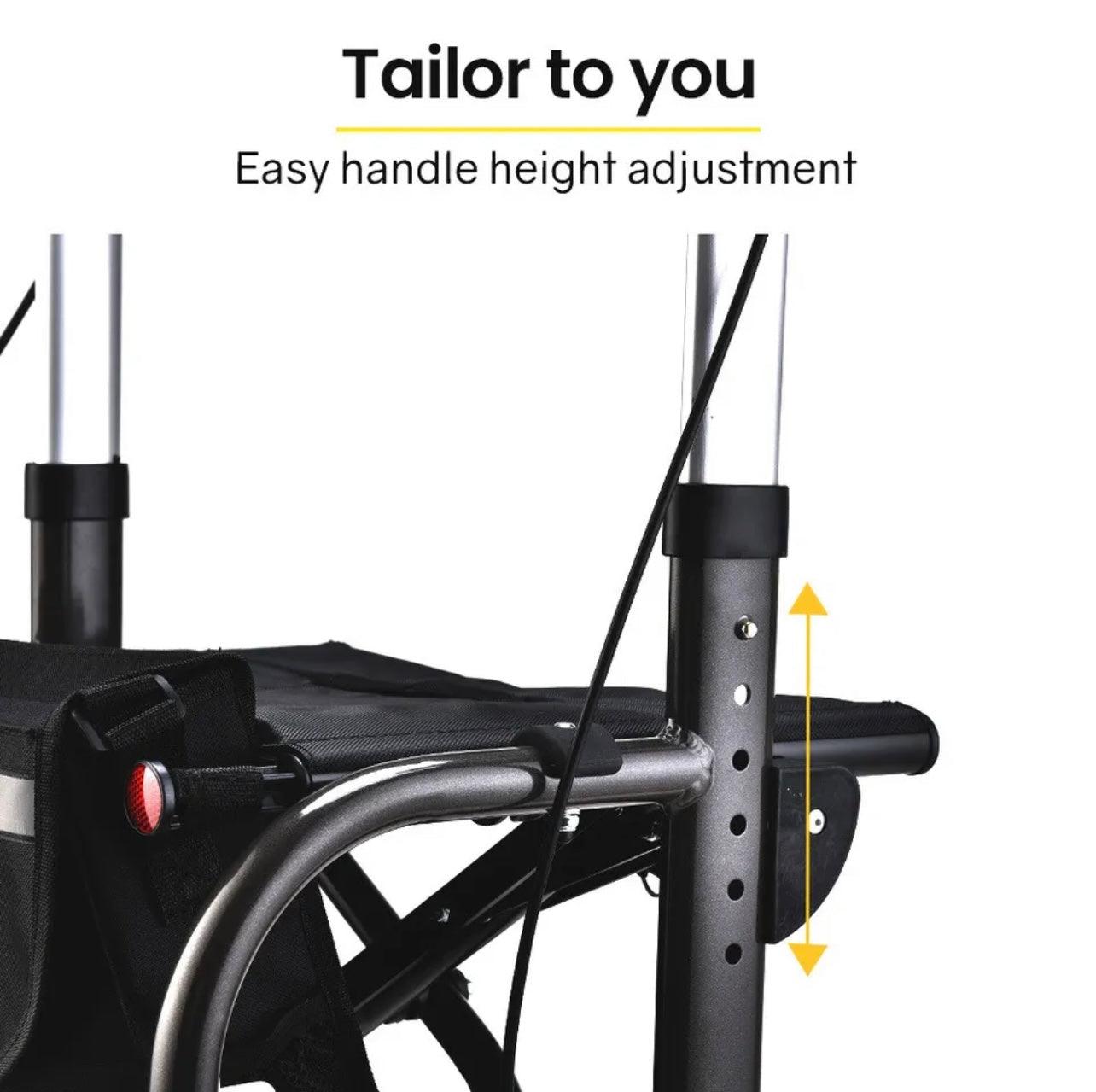 SmartRoller 2-in-1 Rollator Walker and Transit Wheelchair - Euro Style - Pain Free Me