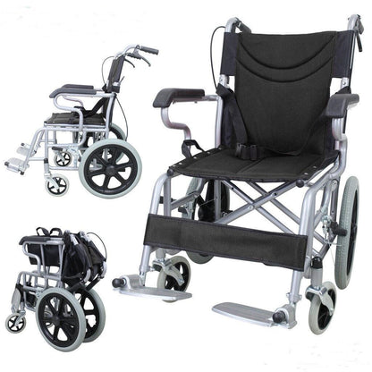 Light Portable Folding Push Wheelchair - Pain Free Me